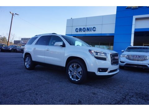 White Frost Tricoat GMC Acadia Limited AWD.  Click to enlarge.