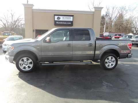 Sterling Gray Metallic Ford F150 Lariat SuperCrew 4x4.  Click to enlarge.