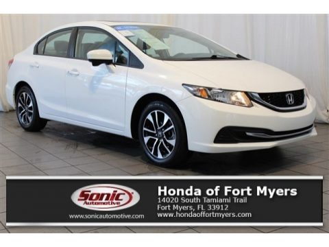 Taffeta White Honda Civic EX Sedan.  Click to enlarge.