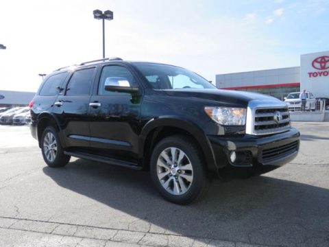 Black Toyota Sequoia Limited.  Click to enlarge.