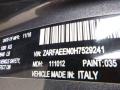 Alfa Romeo Color Code 035 Vesuvio Gray Metallic #15
