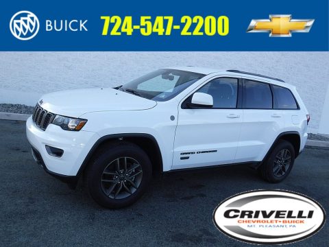 Bright White Jeep Grand Cherokee 75th Annivesary Edition 4x4.  Click to enlarge.