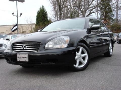 Black Obsidian Infiniti Q 45 Luxury Sedan.  Click to enlarge.