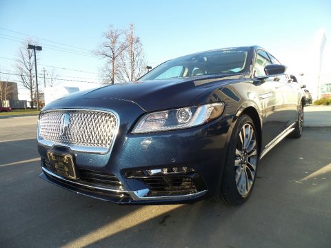 Midnight Sapphire Blue Lincoln Continental Reserve AWD.  Click to enlarge.