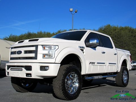 White Platinum Ford F150 Tuscany FTX Edition Lariat SuperCrew 4x4.  Click to enlarge.