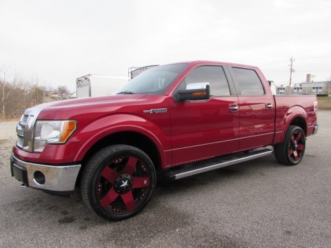 Red Candy Metallic Ford F150 Lariat SuperCrew 4x4.  Click to enlarge.