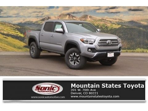 Silver Sky Metallic Toyota Tacoma TRD Off Road Double Cab 4x4.  Click to enlarge.