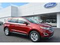 Front 3/4 View of 2017 Ford Edge SEL #1