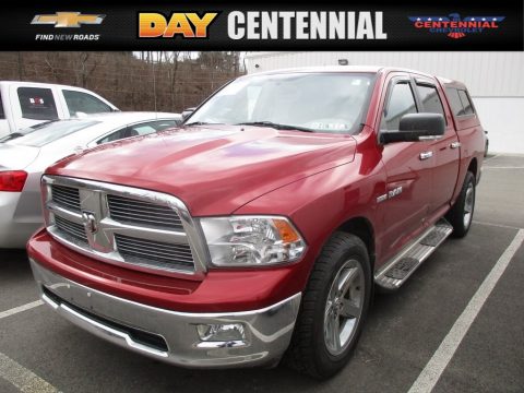 Inferno Red Crystal Pearl Dodge Ram 1500 SLT Crew Cab 4x4.  Click to enlarge.