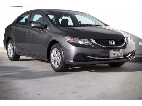 Modern Steel Metallic Honda Civic LX Sedan.  Click to enlarge.