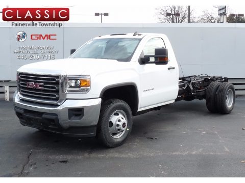Summit White GMC Sierra 3500HD Regular Cab Chassis.  Click to enlarge.