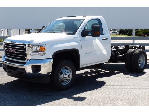 Summit White GMC Sierra 3500HD Regular Cab Chassis 4x4.  Click to enlarge.