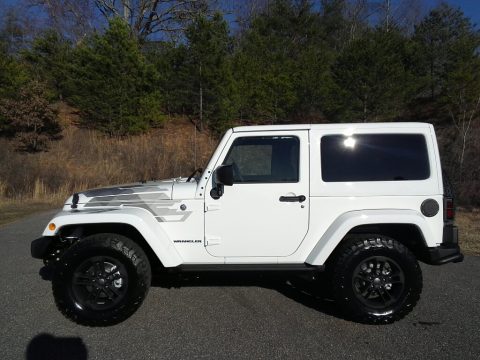 Bright White Jeep Wrangler Winter Edition 4x4.  Click to enlarge.
