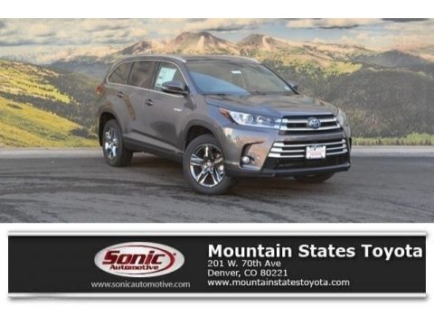 Predawn Gray Mica Toyota Highlander Hybrid Limited AWD.  Click to enlarge.