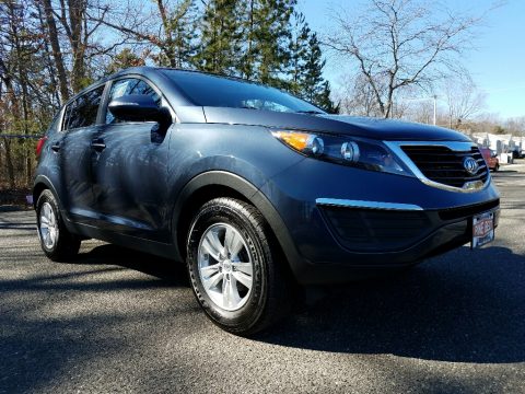 Twilight Blue Kia Sportage LX.  Click to enlarge.