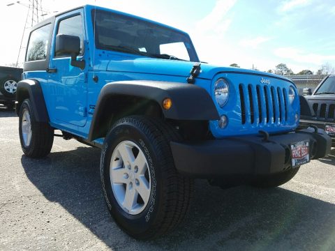 Chief Blue Jeep Wrangler Sport 4x4.  Click to enlarge.