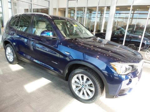 Deep Sea Blue Metallic BMW X3 xDrive28i.  Click to enlarge.