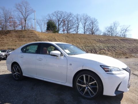 Ultra White Lexus GS 350 F Sport AWD.  Click to enlarge.