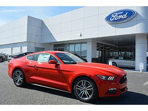 Race Red Ford Mustang Ecoboost Coupe.  Click to enlarge.