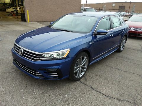 Reef Blue Metallic Volkswagen Passat R-Line Sedan.  Click to enlarge.