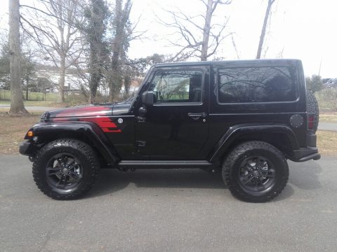 Black Jeep Wrangler Winter Edition 4x4.  Click to enlarge.