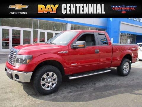 Red Candy Metallic Ford F150 XLT SuperCab 4x4.  Click to enlarge.