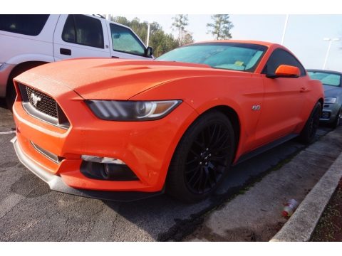 Competition Orange Ford Mustang GT Coupe.  Click to enlarge.