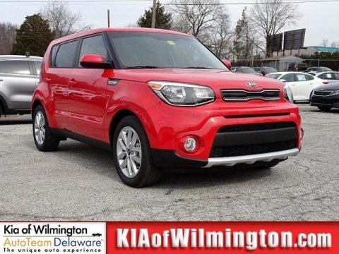 Inferno Red Kia Soul +.  Click to enlarge.