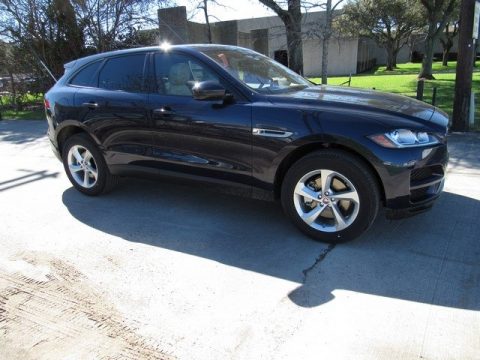 Dark Sapphire Blue Jaguar F-PACE 35t AWD Premium.  Click to enlarge.