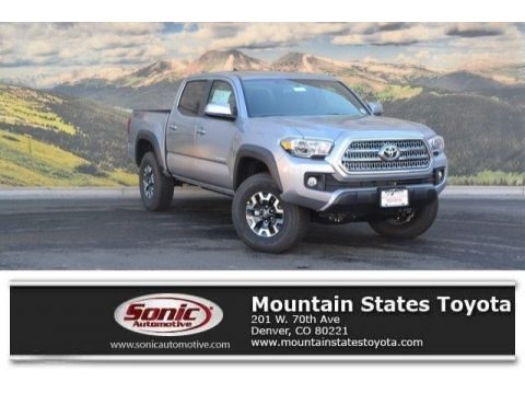 Silver Sky Metallic Toyota Tacoma TRD Off Road Double Cab 4x4.  Click to enlarge.