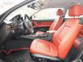  2012 BMW 3 Series Coral Red/Black Interior #13