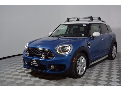 Island Blue Metallic Mini Countryman Cooper S ALL4.  Click to enlarge.