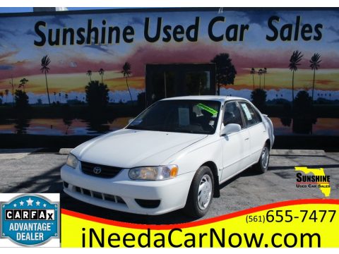 Super White Toyota Corolla S.  Click to enlarge.