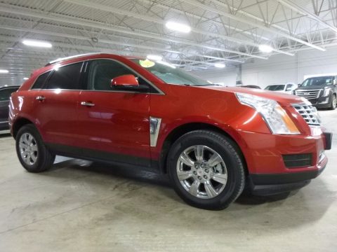 Crystal Red Tincoat Cadillac SRX Luxury AWD.  Click to enlarge.