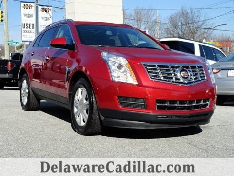 Crystal Red Tincoat Cadillac SRX Luxury.  Click to enlarge.