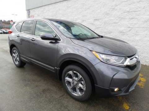 Modern Steel Metallic Honda CR-V EX-L AWD.  Click to enlarge.