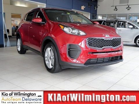 Hyper Red Kia Sportage LX.  Click to enlarge.