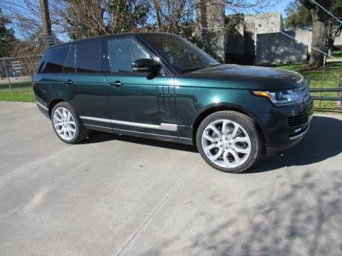 Aintree Green Metallic Land Rover Range Rover Supercharged.  Click to enlarge.