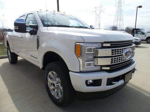 White Platinum Ford F250 Super Duty King Ranch Crew Cab 4x4.  Click to enlarge.