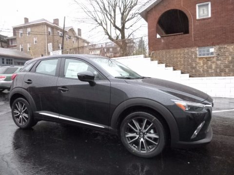 Jet Black Mica Mazda CX-3 Grand Touring AWD.  Click to enlarge.