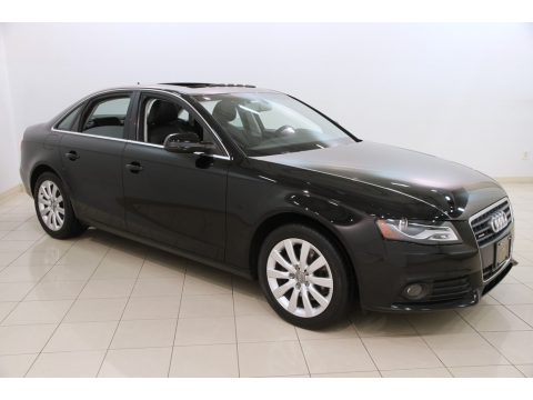 Brilliant Black Audi A4 2.0T quattro Sedan.  Click to enlarge.