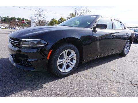 Pitch-Black Dodge Charger SE.  Click to enlarge.