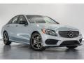 Front 3/4 View of 2017 Mercedes-Benz C 43 AMG 4Matic Sedan #11