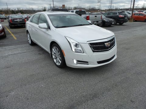 Crystal White Tricoat Cadillac XTS Luxury AWD.  Click to enlarge.