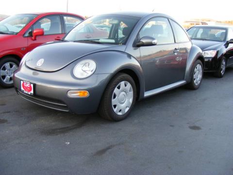 Platinum Grey Metallic Volkswagen New Beetle GL Coupe.  Click to enlarge.