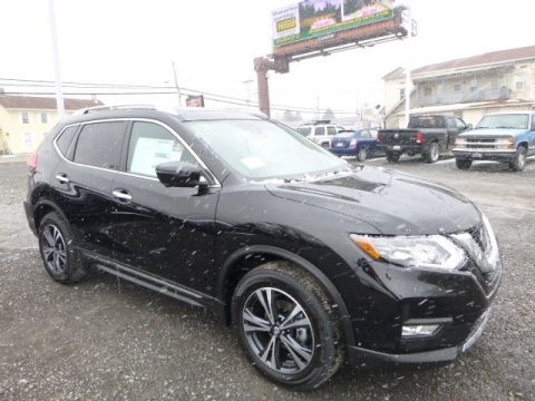Magnetic Black Nissan Rogue SL AWD.  Click to enlarge.