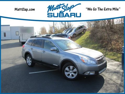 Steel Silver Metallic Subaru Outback 2.5i Limited Wagon.  Click to enlarge.