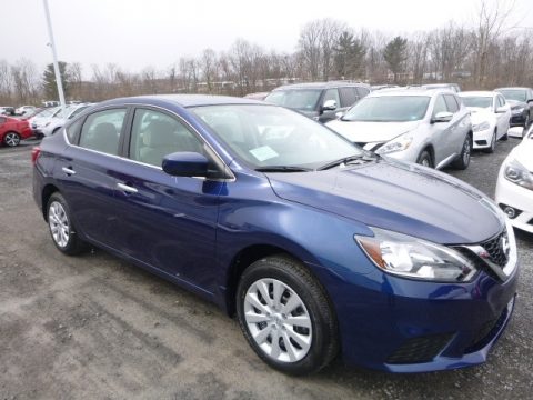 Deep Blue Pearl Nissan Sentra S.  Click to enlarge.