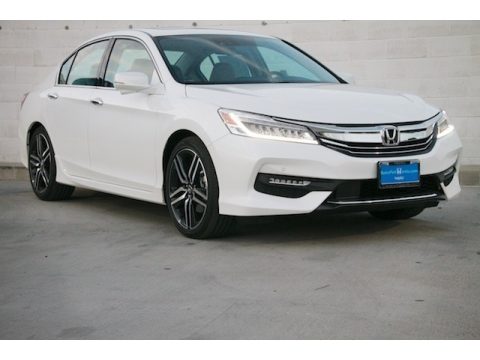 White Orchid Pearl Honda Accord Touring Sedan.  Click to enlarge.