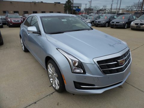Silver Moonlight Metallic Cadillac ATS Luxury AWD.  Click to enlarge.